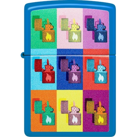 Zippo 2024 Zippo Pop Art Zippo Design, Sky Blue Matte ZIP-48722